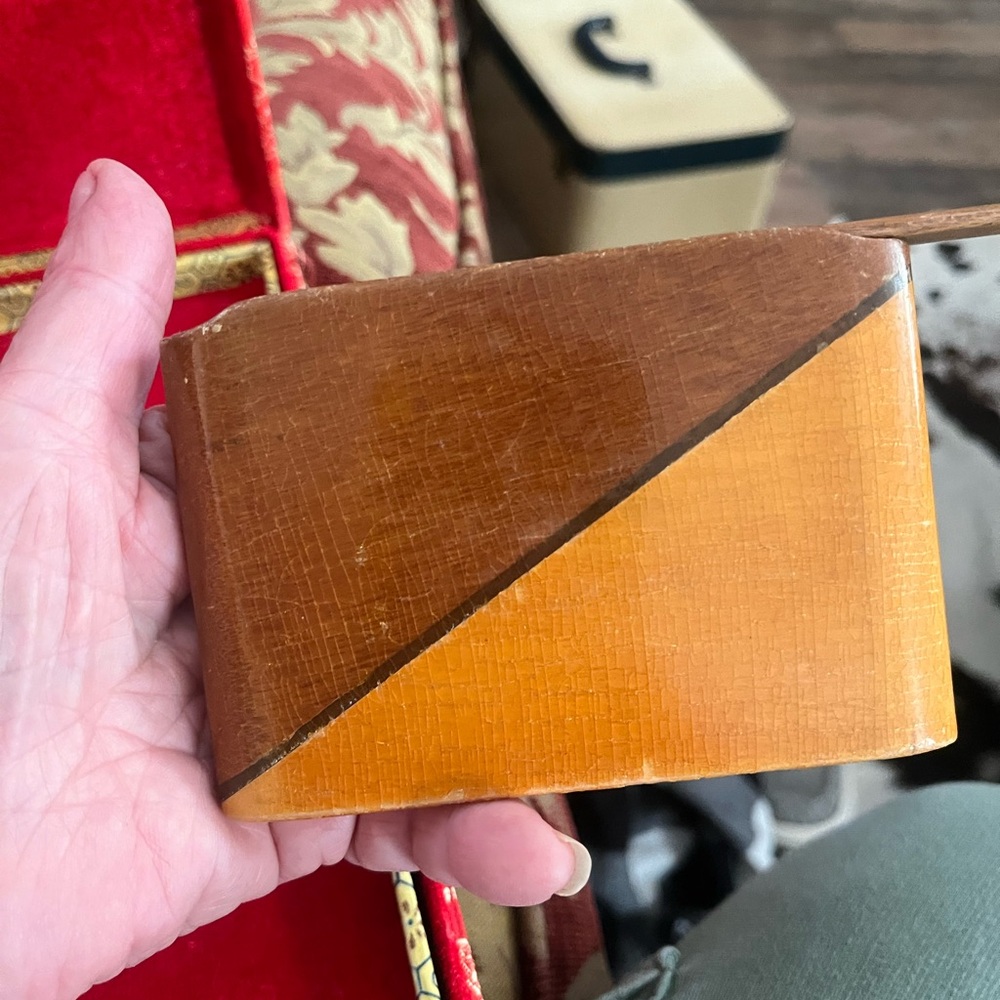 Cigarette case wooden vintage
